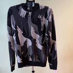 Greyson Ghost Patterned Crewneck Sweater